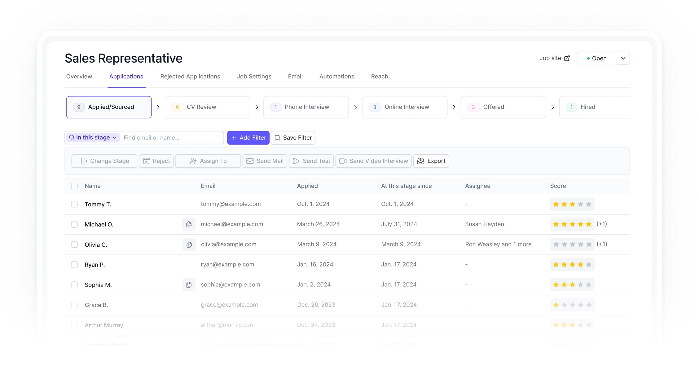 Hirex Dashboard